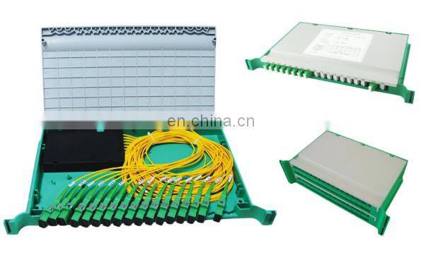 PLC Optical Splitter Tray Assembly Type Single Mode SC LC FC ST UPC APC Fiber Optic PLC Splitter Tray Assembly