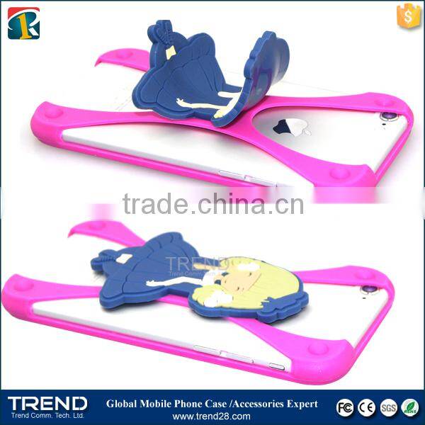 bumpers universal silicone stand cartoon silicone bumper case for 1~7 inches