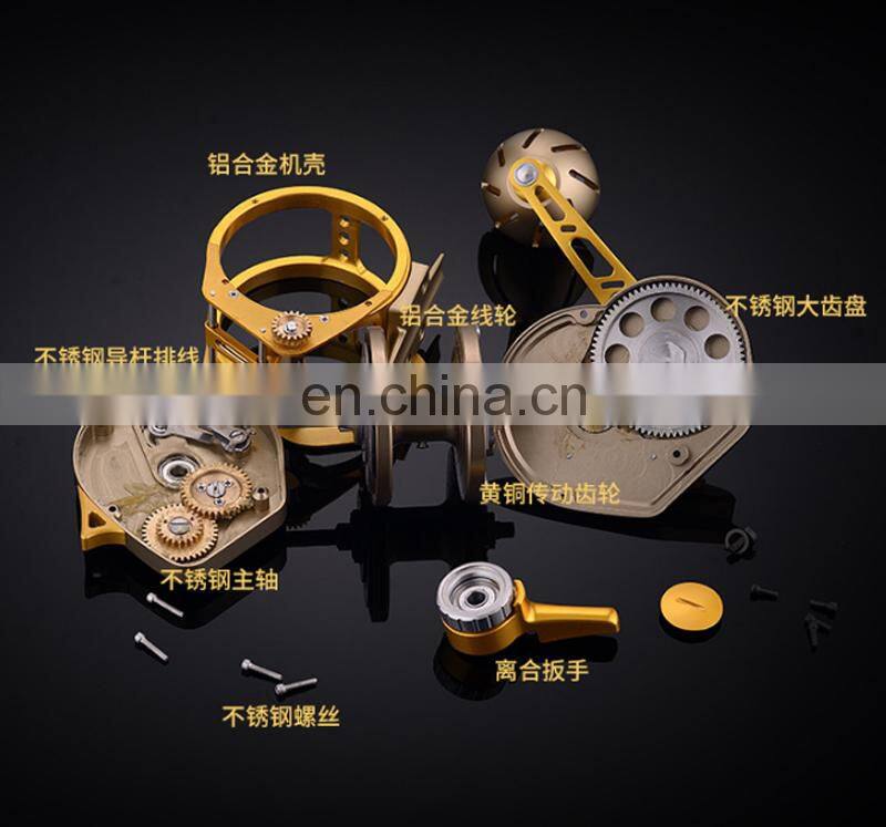 13+2 Stainless Steel Bearings 30kg Big Drag Drum Full Metal Fancy Jigging Trolling Boat fishing jig reels