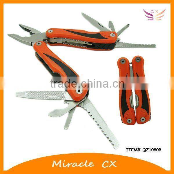 Rubber inlay handle with 6 stars small multi tool
