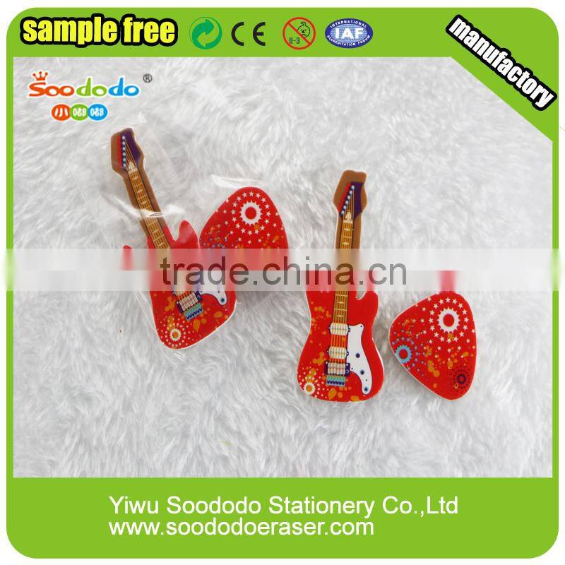 3D Guitar Shape Musical Rubber Eraser