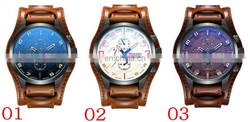 Curren 8225 High Quality Japan Quartz Movement Hand Watch Waterproof Alloy Analog Men's Wrist Watches
