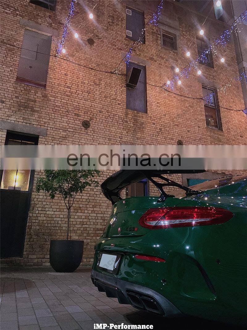 Runde Newest Carbon Fiber Kits For Mercedes-Benz W205 C63 AMG Upgrade IMP Style Front Rear Bumper Side Skirts Spoiler Grille