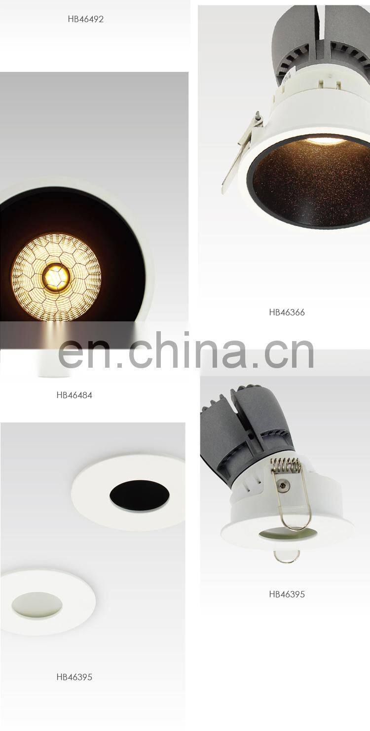 HUAYI Oval Open Boundless Adjustable Angle Indoor Led Spotlights Convergent Brightness