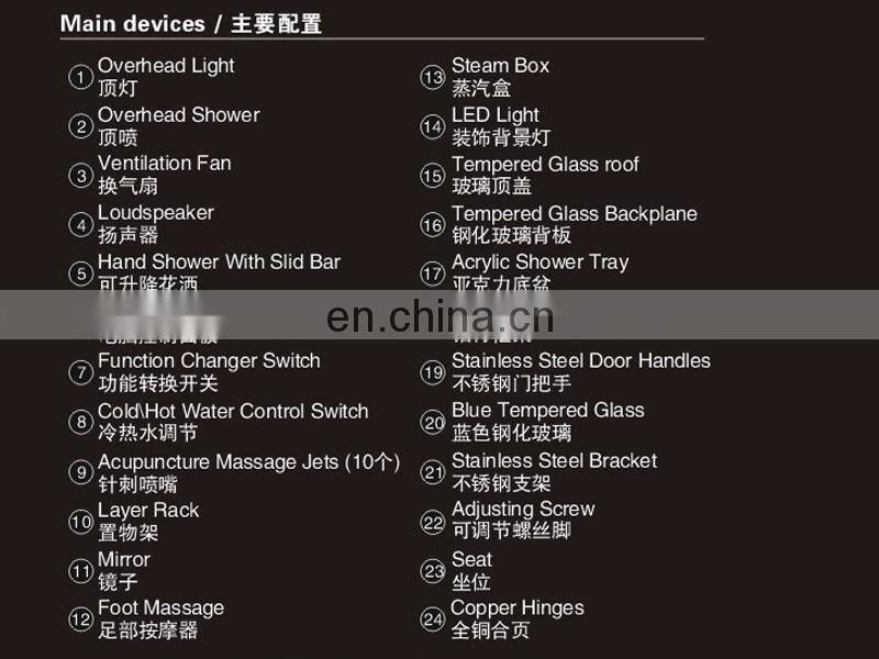 2 person steam japan shower room shower cabin/ bath shower steam cabin 2 persons/ enclosed steam shower room 2 person