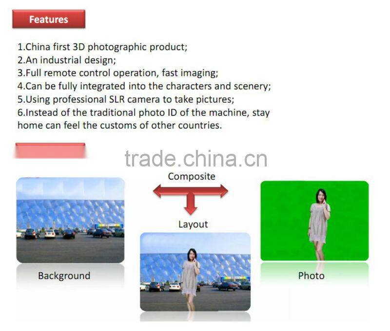 Adjustable 3D Backgrounds Fun Photo Booth