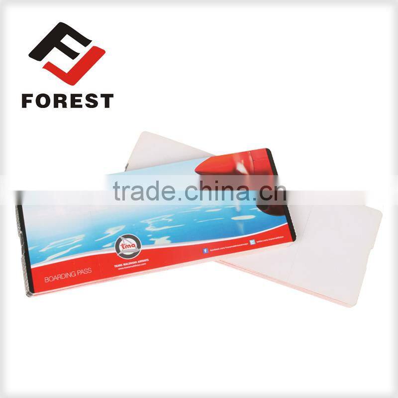 customized cheapest airline boarding pass, supply thermal paper flight tickets, air tickets printing
