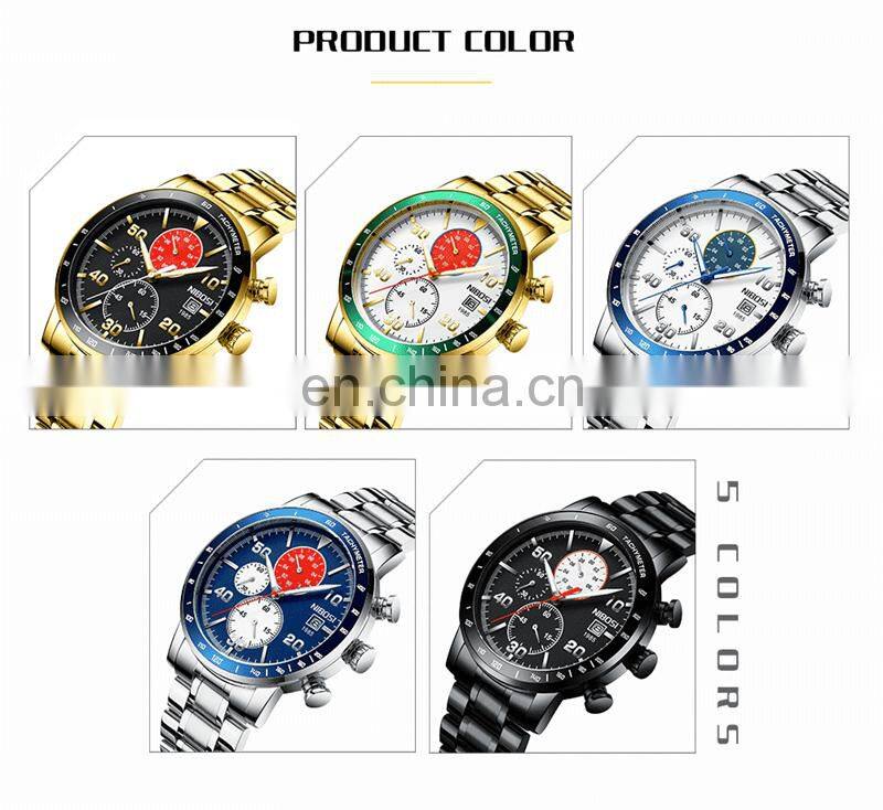 New Arrival NIBOSI Men Watch Top Brand Fashion Watches Relogio Masculino Military Quartz Wrist Watches Hot Clock
