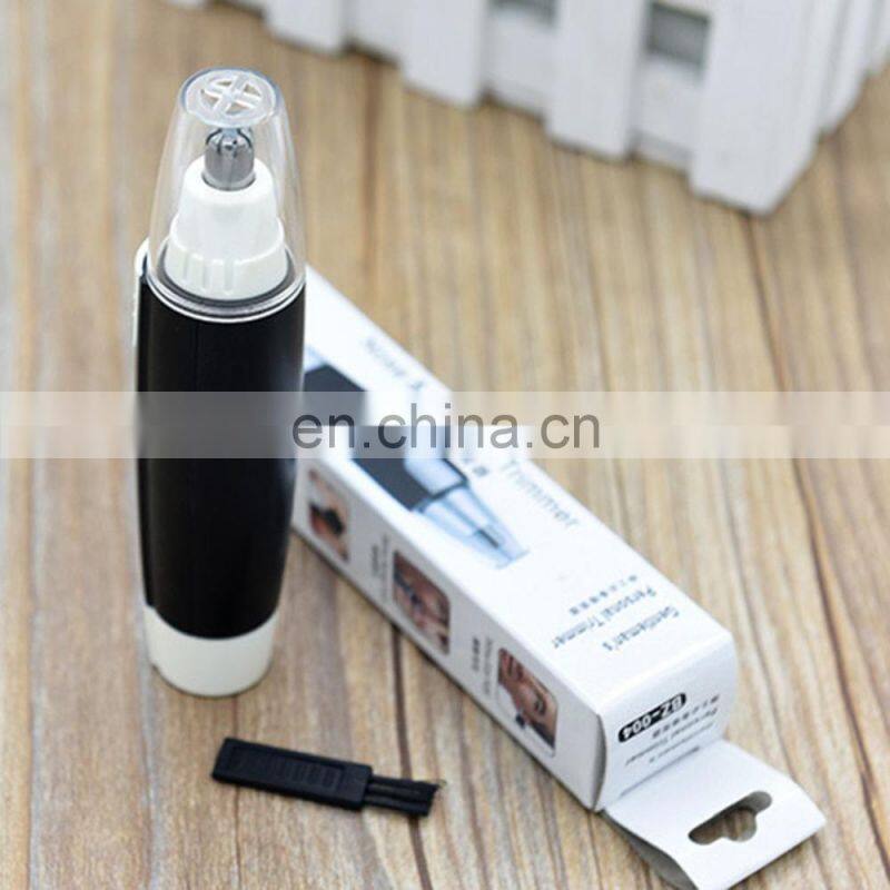 New Portable Electric Nose Hair Trimmer Man Shaving Nose hair removal shaver clipper Black No Spray Nose Hair Clipper