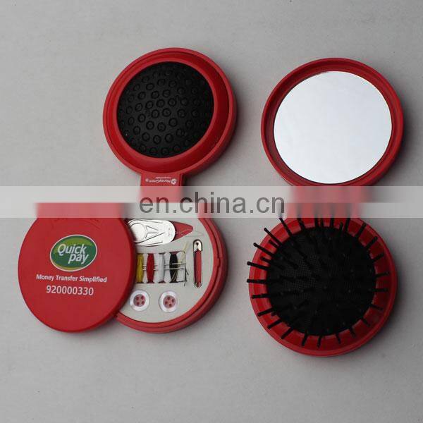 Mini Size Portable Multifunctional Travel Hotel Sewing Kits With Mirror And Brush