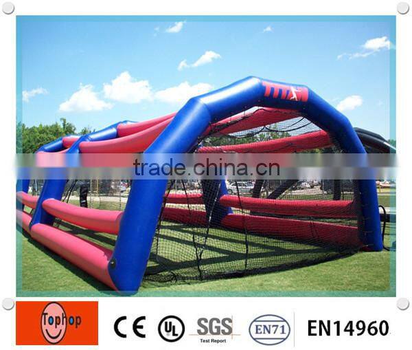 Amusement park colorful mobile games inflatable batting cage