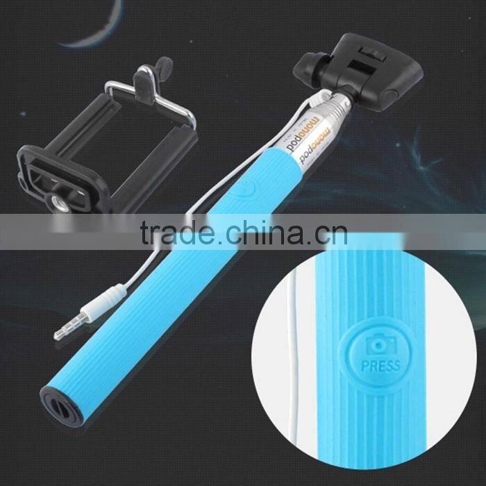 2015 selfie stick extendable monopod cable take pole selfie stick