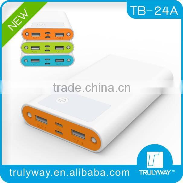 Double input 4A and double ouput 3.1A TB-24A 15600mAh power bank