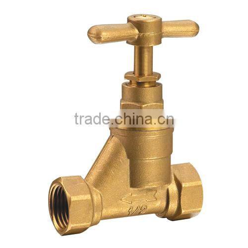 HR4030 brass handle brass stop bibocock stop valve
