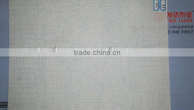 polyester needle punched nonwoven fabric double reinforced with fiberglass