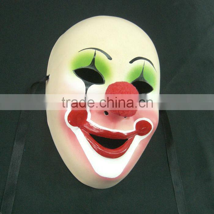 Interesting Plastic Comedy Jester Masque For Man Ball Hand Painted