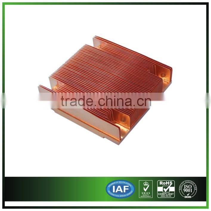 copper Skiving fin heat sink for medical equipment