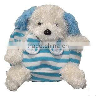plush school bags/plush bag/kids plush bags/plush stuffed toy dog bag