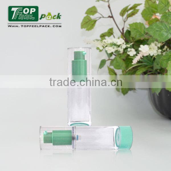 50ml suitable for thick lotion strong pump and tall plastic airless bottle
