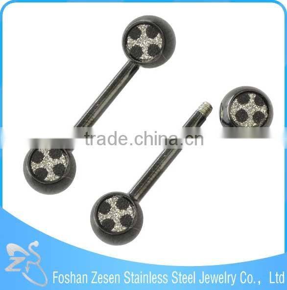 Fashion Stainless Steel Unique Piercing Custom Anime Tongue Jewelry