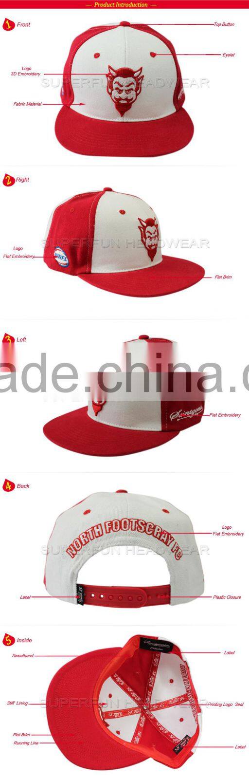 2014 latest design china snapback hat for girls