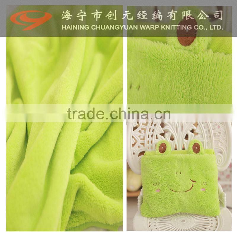 hot sell factory supply soft 100 polyester tricot fabric Multicolor for polyester spandex fabric Plush Toys