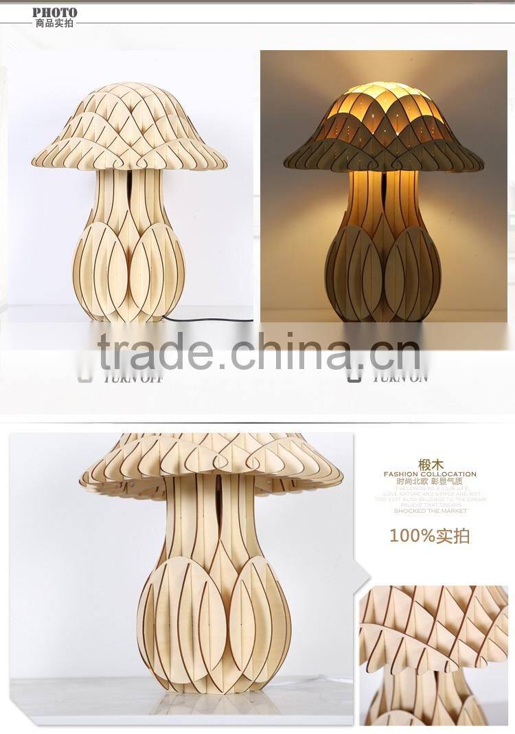 LED Wood table lamp LED Wooden table Light JK-879-13 2016 new style gloss wooden finish table lamp