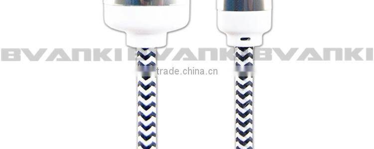 top selling products 2015 Wholesale nylon braided usb charger cable for samsung mobile nylon braided micro usb data cable