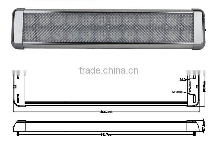 High power LED interior light 12pcs 1W LED vehicle indoor light