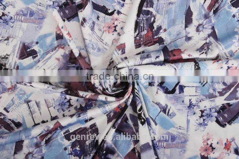 factory direct sale digital print polyester fabric digital print poly knit fabric