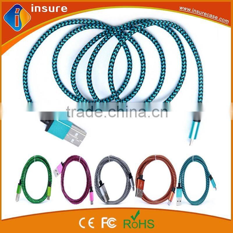 Hot!! braided mini usb cable on sale used mobile phones