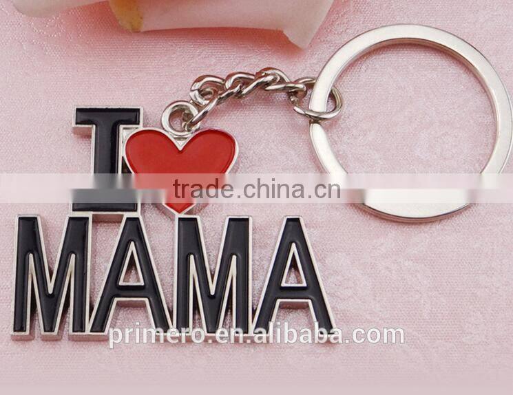 I LOVE MAMA letter heart key chains best trinket Mother's Day gift key ring jewelry