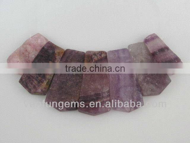 Wholesale Fluorite freeform beads for necklace