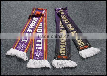 Football Promotion Custom Knitted Fan Scarf