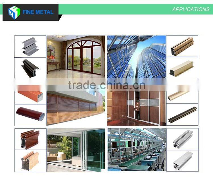 China supplier powder coating wood grain t slot aluminum extrusions