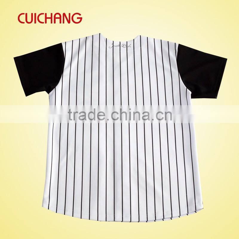 high quality fashion custom baseball jersey with 1 pc MOQ
