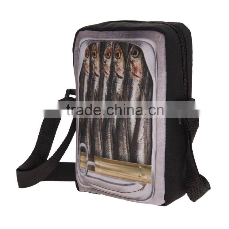 3D sublimation beautiful design long shoulder bag for woman 2016