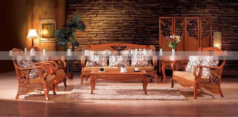 Fashionable Leisure Cane sofe table and chair set