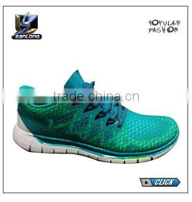 2016 latest customize design flyknit upper men running shoes