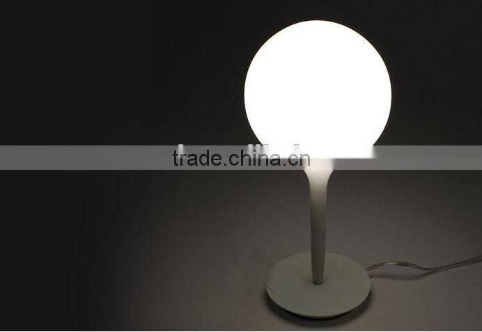 Decorative Hand Knitting Cover Glass Bedside Table Lamp with White Glass lamp Shade