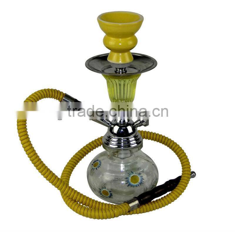 small shisha colored smoke hookah