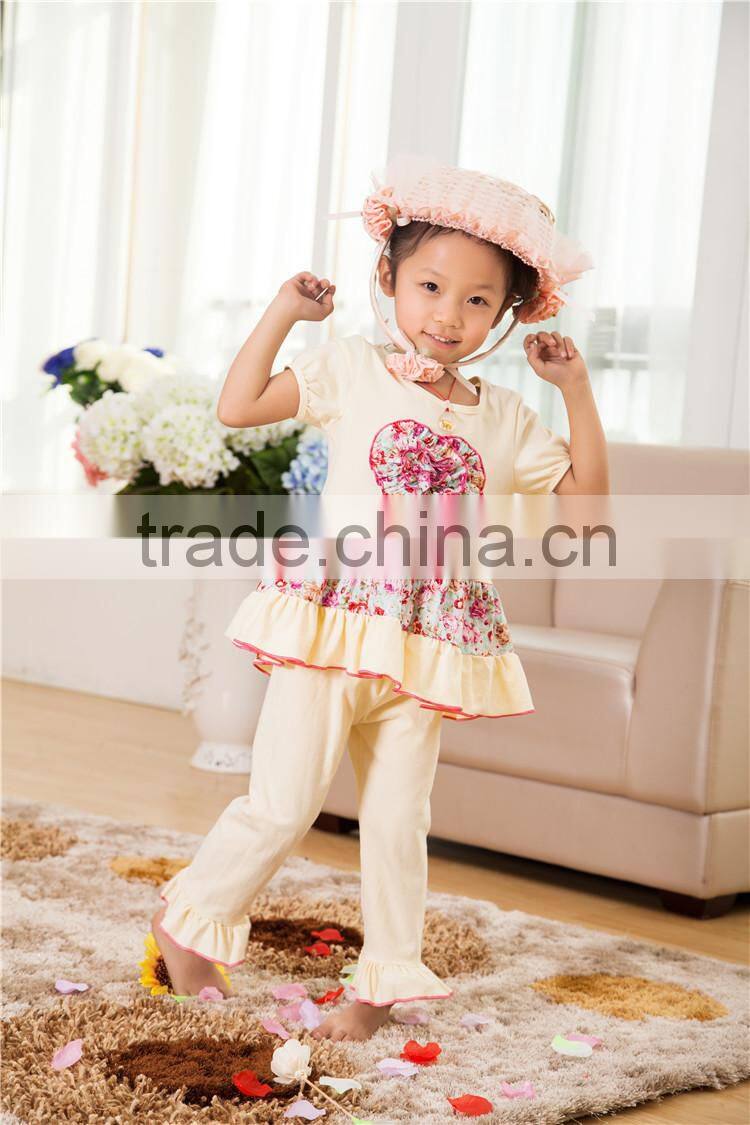 Kaiya kids clothes set wholesale the clothes with love set kids clothes ,boutique girls clothing
