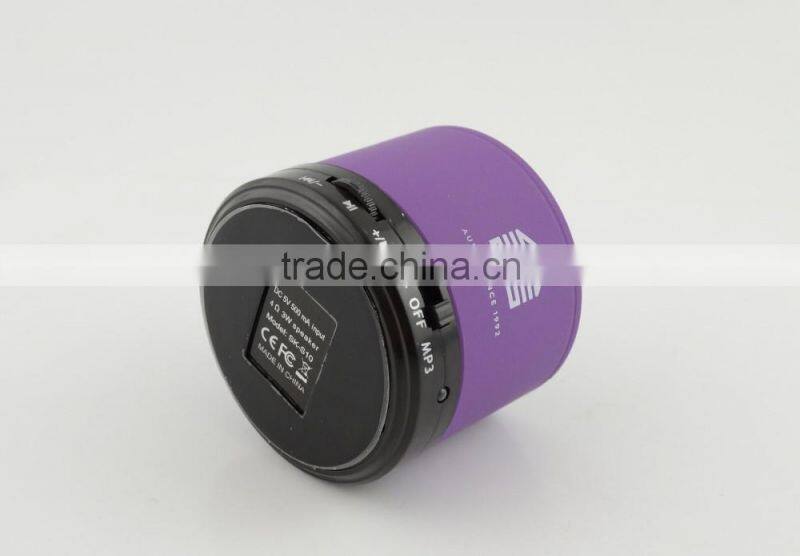 Portable Bluetooth Wireless Mini Speaker Metal/ABS Material LED Light Stereo Voice