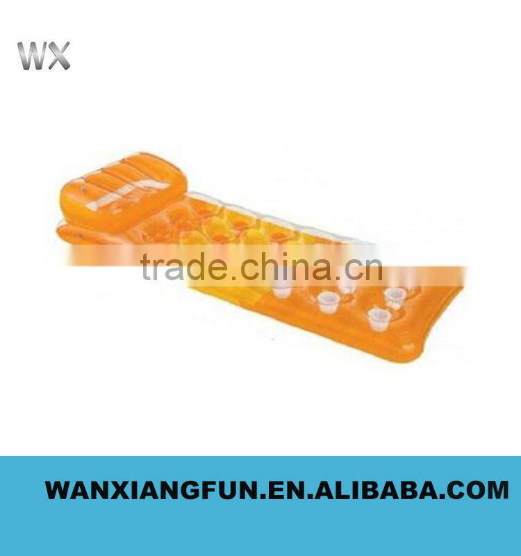 PVC inflatable lounge, flocked lounge sofa chair for sale