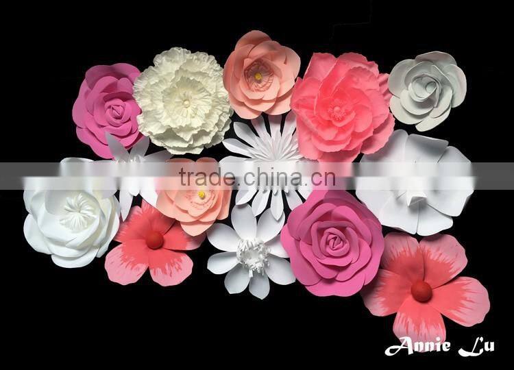 Elegant wedding decoration hanging paper rose flower