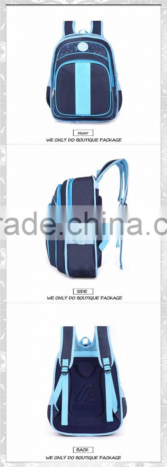 Little boy kindgarden polyester child school bag