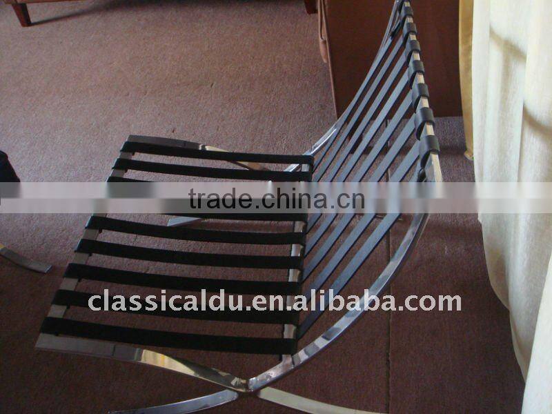 High Quality Barcelona sofa with ottoman,black leather sofa,Leather Barcelona sofa SF-505