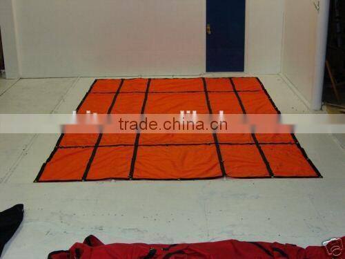 Tearing Resistant Steel Tarp 16' x 27' RED With Flap