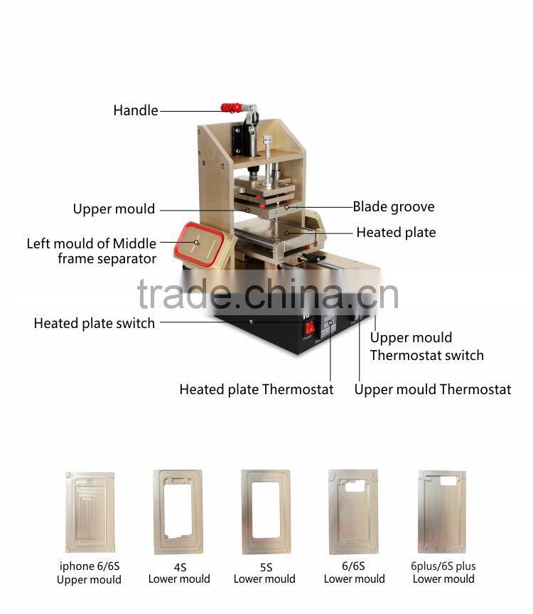 Multi function 5 In 1 LCD Separator Glue Remover Frame Bezel Laminate Machine for lcd refurbishment