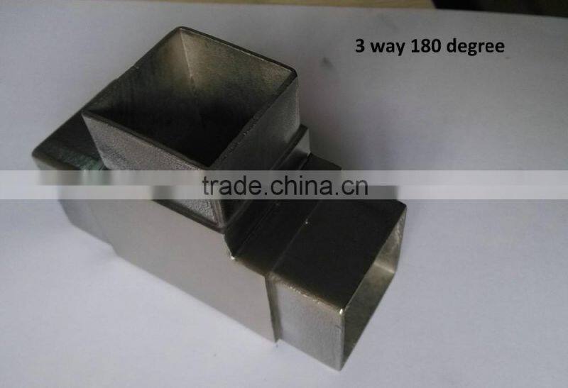 304 316 stainless steel round steel tube connectors